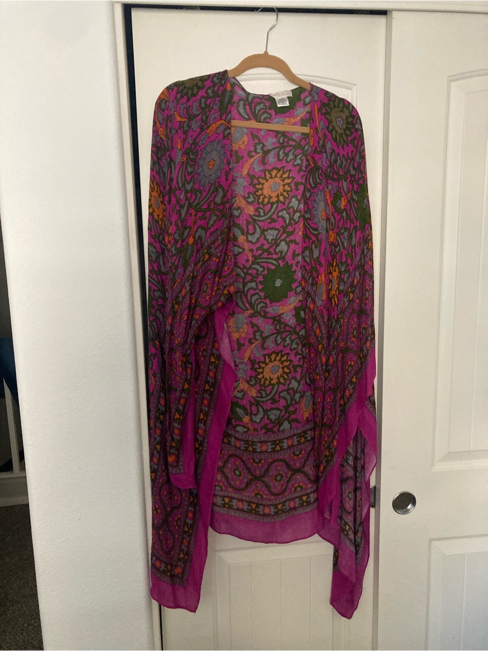 Free People All Yours Floral Boho Kimono Pink One Size